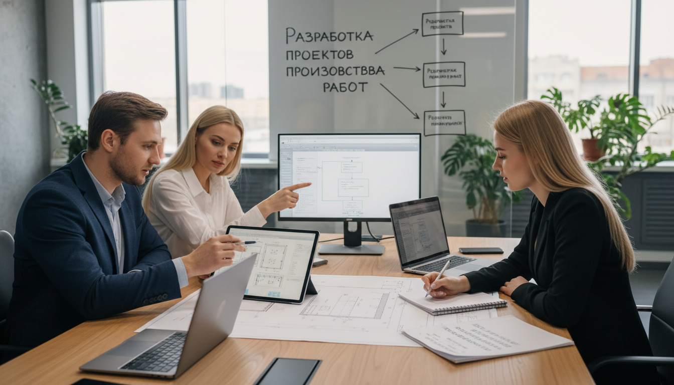Разработка проектов производства работ